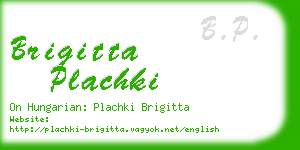 brigitta plachki business card